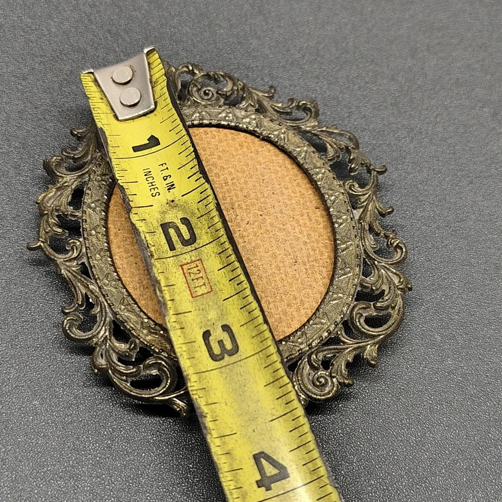 Vintage Mini picture frame Filigree With Easel